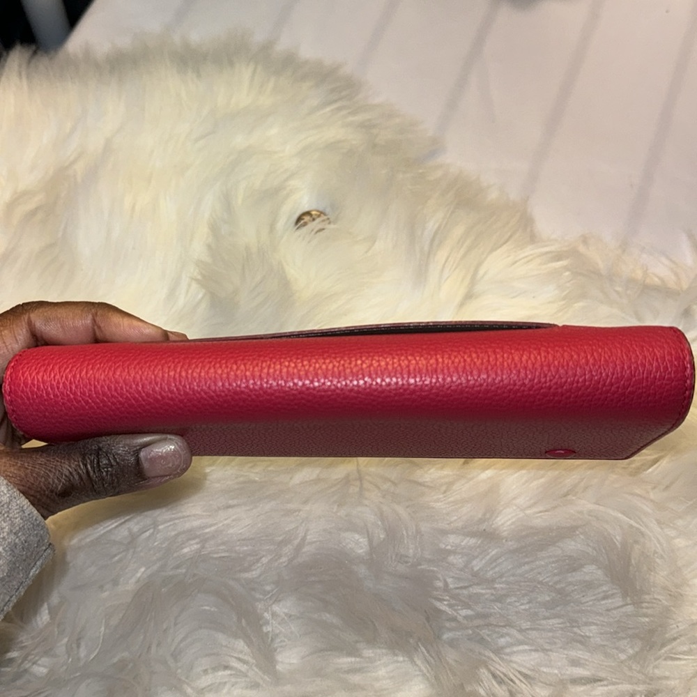 Celine Pink Drummed Leather Large Multifunction Flap Wallet NWT - Picture 10 of 17